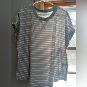 Gray Striped Women's Shirt